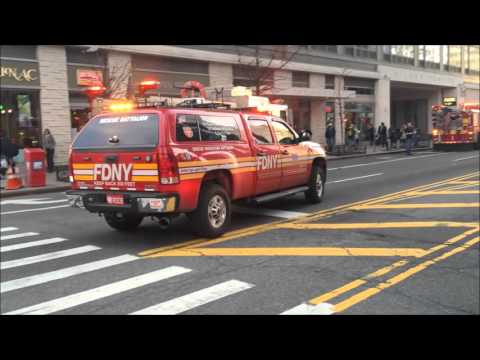 FDNY RESPONDING TO & WORKING A 10-77 HIGH RISE FIRE ON 42ND ST. IN HELL'S KITCHEN, MANHATTAN, NYC.