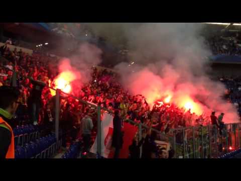 Schalke - NK Maribor -- Slowenischer Support