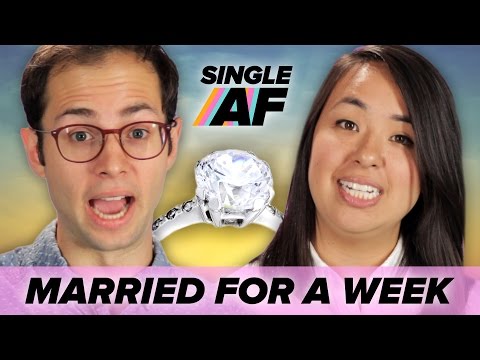 Single People Get Married For A Week • Single AF