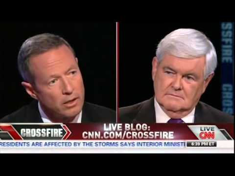 Rick Perry vs. Martin O'Malley on CNN's "Crossfire" 9/17/2013 Part FULL Video