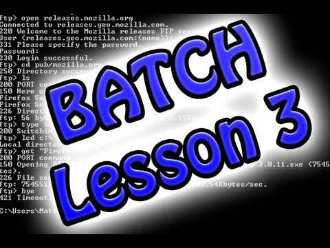 Batch Programing: Lesson 3 (Create Text Files and Extract from them)