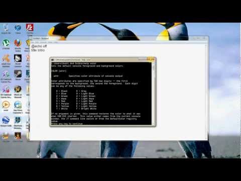 Learn Batch File Programming - Tutorial 1