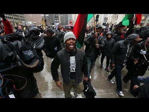 Protest for Laquan on the Mag Mile