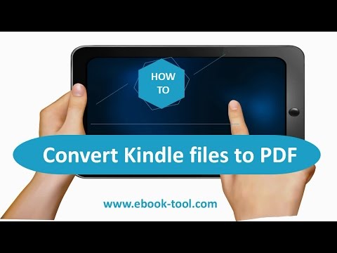 How to Convert ebooks to PDF and remove DRM from Kindle, Kindle Paperwhite, Kindle Voyage