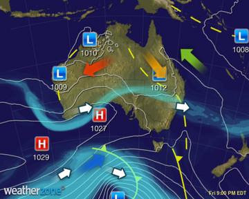 Todays Synoptic weather chart