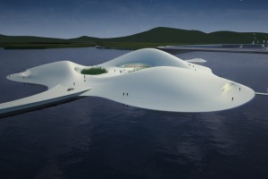 Rendering of the Pingtan Art Museum.