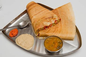 Mushroom 65 dosa dish.