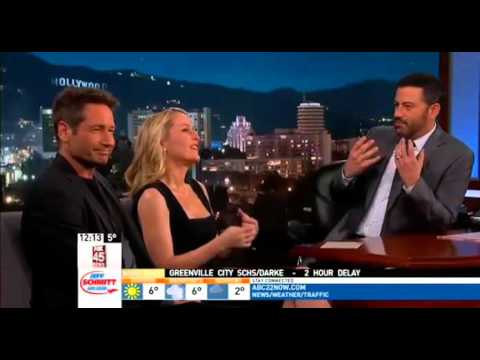 Gillian Anderson & David Duchovny Interview at JKL