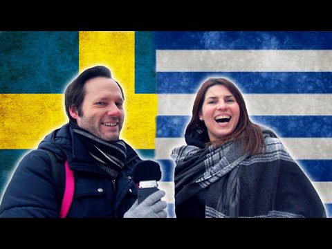 Swede tries to speak Greek, Greek tries to speak Swedish - Language challenge