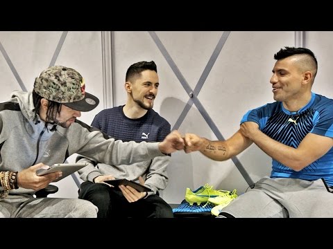 Poet and Vuj meet Sergio Aguero