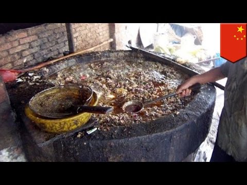 China gutter oil: Disgusting recycled oil and sewage is used to cook Chinese street food - TomoNews