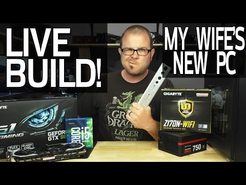 Live Gaming PC Build! My Wife's New Mini-ITX Computer