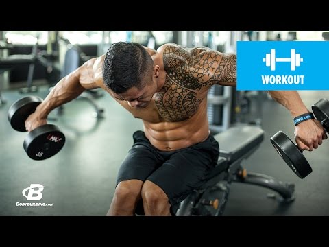 Jake Alvarez's Shoulder-Gains Workout - Bodybuilding.com