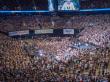 Bernie Sanders addresses a crowd in Portland, Oregon