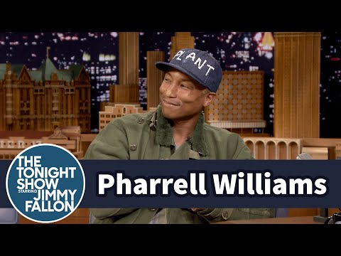 Pharrell Williams Strikes His Best '80s Sitcom Intro Pose