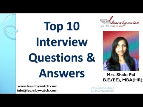 Top 10 Interview Questions and Answers (English)