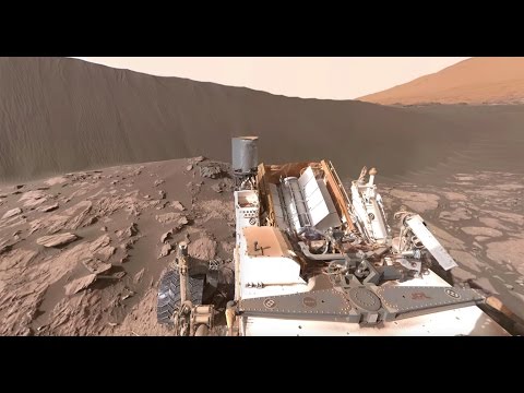 NASA's Curiosity Mars Rover at Namib Dune (360 view)