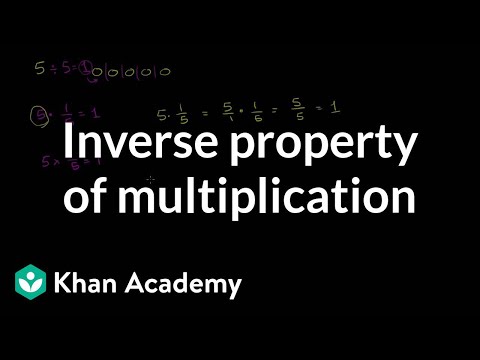 Inverse property of multiplication | Arithmetic properties | Pre-Algebra | Khan Academy