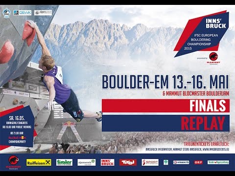 European Championship (B) - Innsbruck (AUT) 2015 - Bouldering - Finals - Male/Female