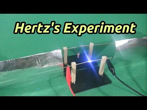 Hertz Experiment on Electromagnetic Waves