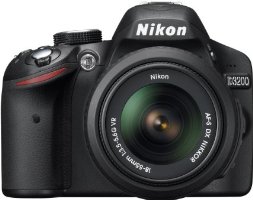 Nikon D3200 24.2 MP CMOS Digital SLR with 18-55mm f/3.5-5.6 Auto Focus-S DX VR NIKKOR Zoom Lens (Black)
