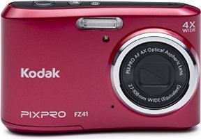 Kodak PIXPRO Friendly Zoom FZ41 16 MP Digital Camera with 4X Optical Zoom and 2.7" LCD Screen (Red)