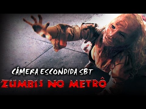 Zumbis No Metrô - Câmera Escondida SBT [Subway Zombie Prank]