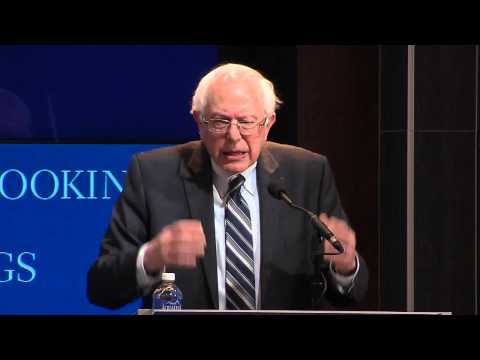 Sen. Bernie Sanders at The Brookings Institution