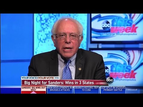 Bernie Sanders One-on-One Interview after Landslide Wins in 3 States