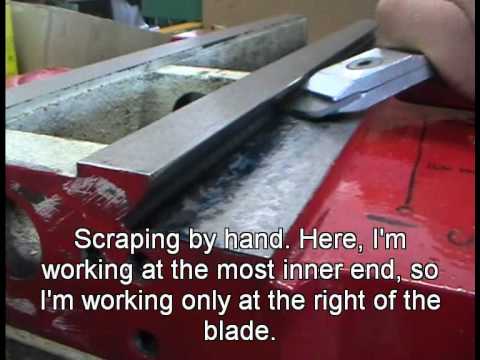 Scraping in a dovetail - detailed