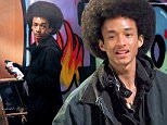 NON EXCLUSIVE PICTURE: MATRIXPICTURES.CO.UK\nPLEASE CREDIT ALL USES\nUK RIGHTS ONLY\nAmerican actor Jaden Smith is spotted filming scenes for ''The Get Down', a Netflix show about the genesis of hip hop culture, in New York.\nMARCH 26th 2016\nREF: SND 16821