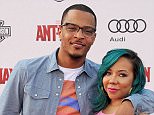 HOLLYWOOD, CA - JUNE 29:  Rapper T.I. and Tameka 'Tiny' Cottle-Harris arrive at the premiere of Marvel Studios "Ant-Man" at Dolby Theatre on June 29, 2015 in Hollywood, California.  (Photo by Gregg DeGuire/WireImage)