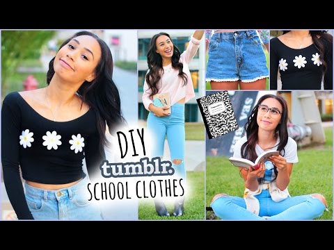 DIY Tumblr Inspired School Clothes! Shopping Life Hacks for Back To School 2014