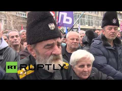 Serbia: Belgrade protesters rally against Karadzic genocide verdict