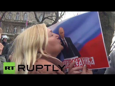 Serbia: Thousands protest new deal with NATO in Belgrade