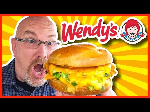 Wendy's Jalapeno Fresco Spicy Chicken Sandwich with Ghost Pepper Sauce