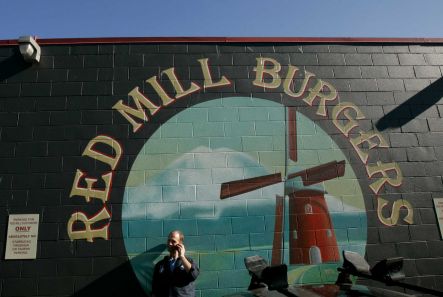 6.  Red Mill Burgers : Fans love this local burger chain, where the fixings - crispy pepper bacon, smoky "mill sauce," gooey American cheese - elevate a basic patty. Vegetarians will do nicely here, too, with roasted anaheims on the verde veg burger. Multiple locations.