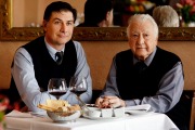 Marc Polese and father Beppi Polese at their landmark Sydney restaurant Beppi's in 2014.