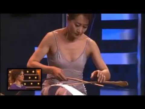 The Power of Concentration & Balance - Woman with Feather - under Armenian Music