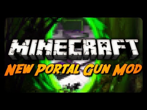 Minecraft Mod Review: PORTAL GUN v3! (Revamped Gun Model, High Energy Pellets, & More!)