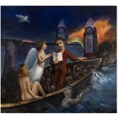 Dante and Virgil crossing the River Styx by Garry Shead