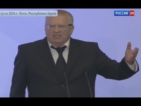 Russian politician Zhirinovsky famous speech in Crimea (English subs)