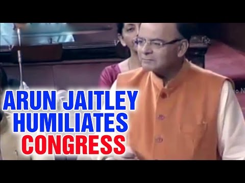 Arun Jaitley humiliates Congress Party and Ghulam Nabi Azad quoting J&K history