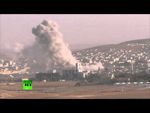 RAW: US-led coalition airstrikes target ISIS near Kobani