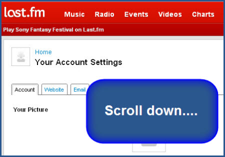 LastFM - Your Account Settings