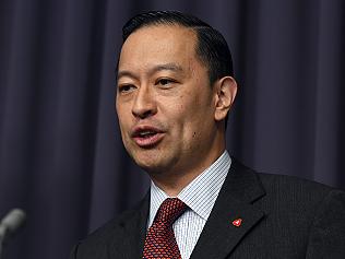 Indonesia's Minister for Trade Thomas Lembong at a press conference at Parliament House in Canberra on Wednesday, March 16, 2016. (AAP Image/Mick Tsikas) NO ARCHIVING