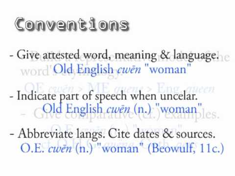 Word Origins - semantics, meaning change over time (Etymology 2 of 2)