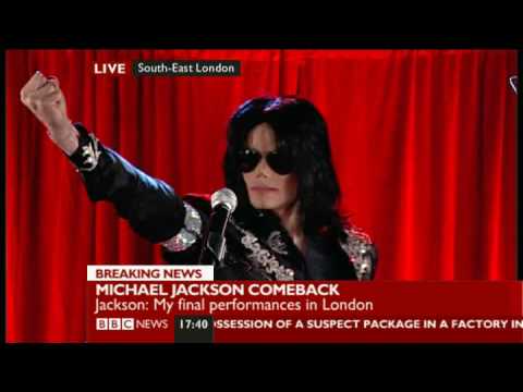 Michael Jackson announce comeback 2009 (This is It!)