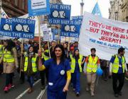 Junior doctors marching in central London last weekend