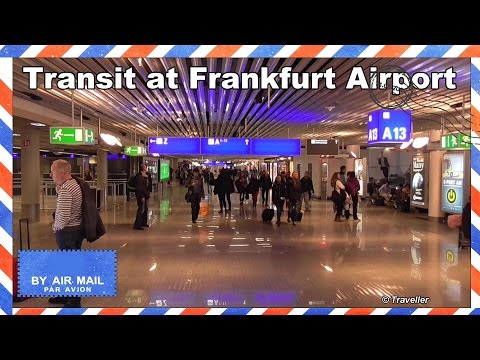 Transit walk at Frankfurt Airport, FRA Terminal 1 - Connection flight transfer, arriving & departing